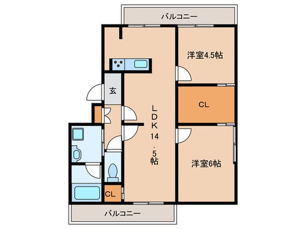 メゾン西町の物件間取画像